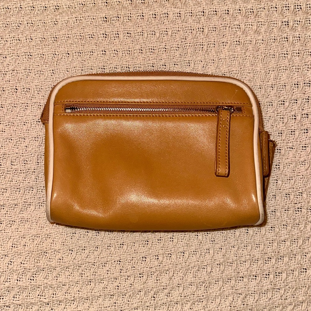 vintage coach leather makeup pouch